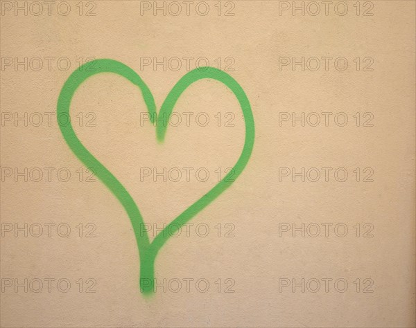 Heart symbol of love with copy space