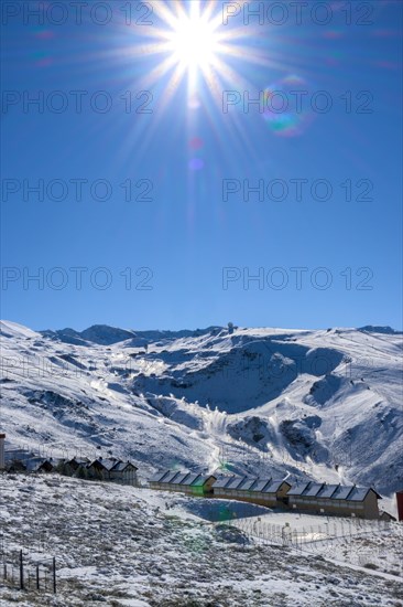 Panoramic view of sierra nevada