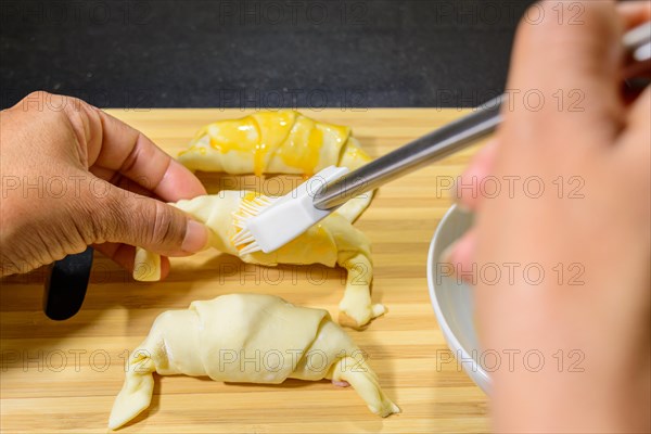 Preparation of croissants