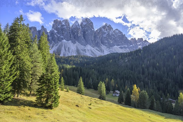 View of the Geisler peaks