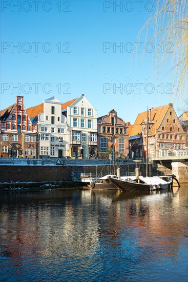 Colourful house facades