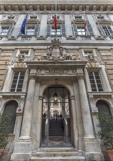 Entrance portal of Palazzo Doria Tursi