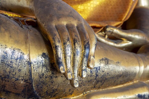 Gilded Buddha statue