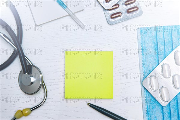 Pediatrician doctor's desk