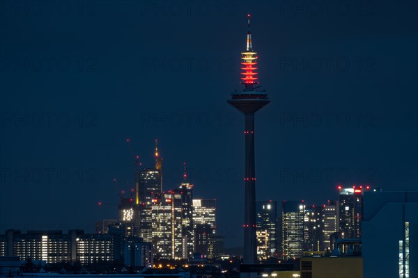 The top of the Europaturm in Frankfurt am Main