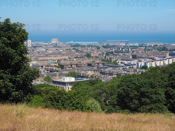 Aerial view of Edinburgh from Calton Hill