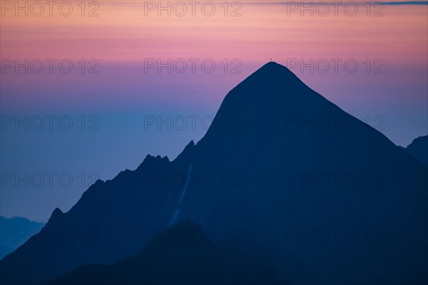 Rothorn summit at blue hour