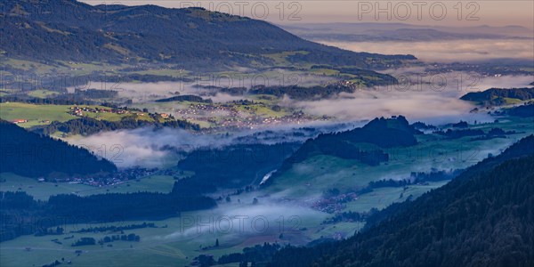 Panorama from the Schattenberg into the Illertal