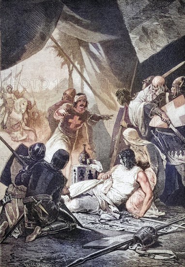 Capture of Louis IX of France by Al-Malik al-Mu'azzam Turan Shah