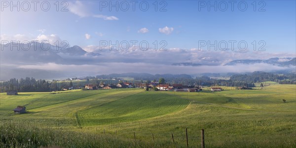 The Upper Iller Valley with Oberstdorf Basin near Oberstdorf