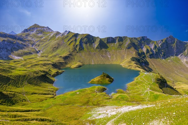 Schrecksee with Allgaeu Alps