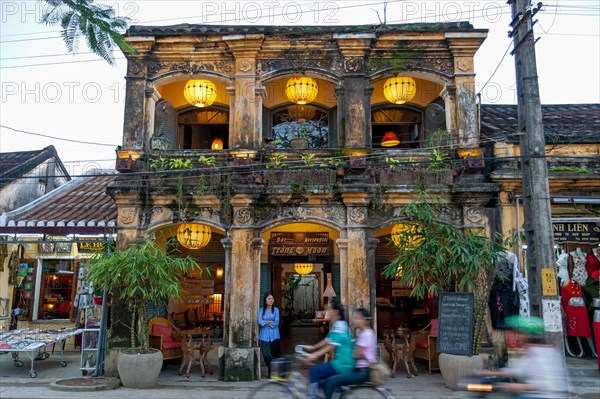 Restaurant with an old facade