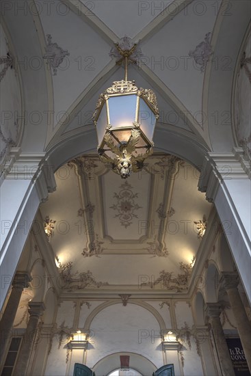 Large lantern in the vestibule of the Palazzu Reale