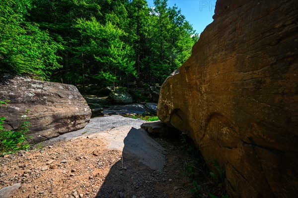 Kaaterskill Falls waterfal in Catskills Mountains