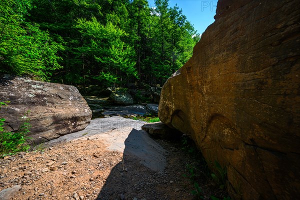 Kaaterskill Falls waterfal in Catskills Mountains