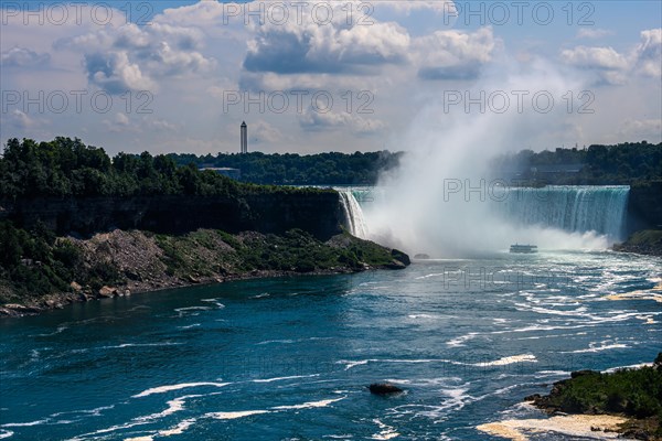 Canadian side view of Niagara Falls