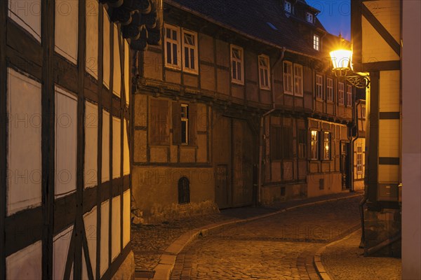 Alley in the old town centre of Quedlinburg