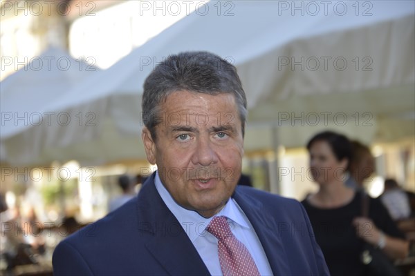 Foreign Minister Sigmar Gabriel on election campaign tour