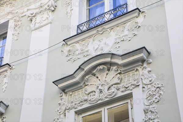 Baroque facade of a house in the Obere Landstrasse