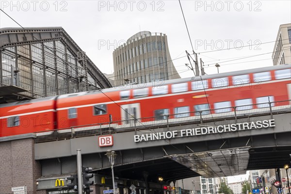 Regional railway at Friedrichstrasse station