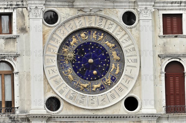 Sundial with zodiac sign