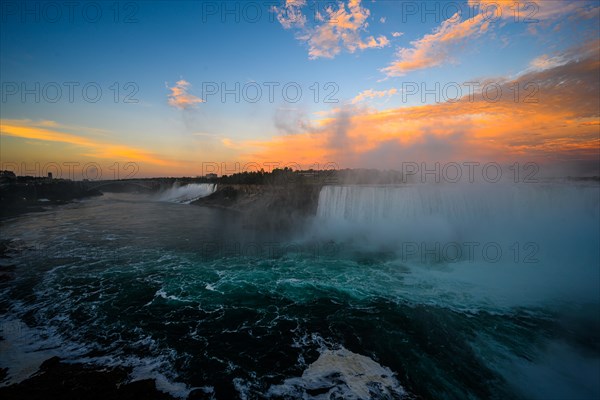 Canadian side view of Niagara Falls