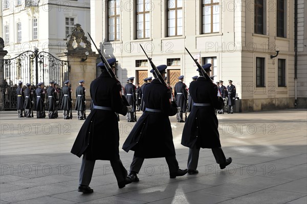 Changing of the guard at Prague Castle