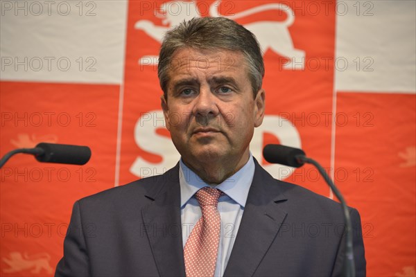 Foreign Minister Sigmar Gabriel on election campaign tour