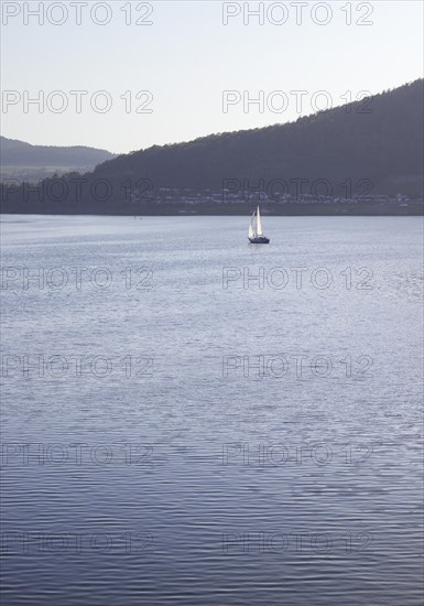 Sailing boat on the Edersee