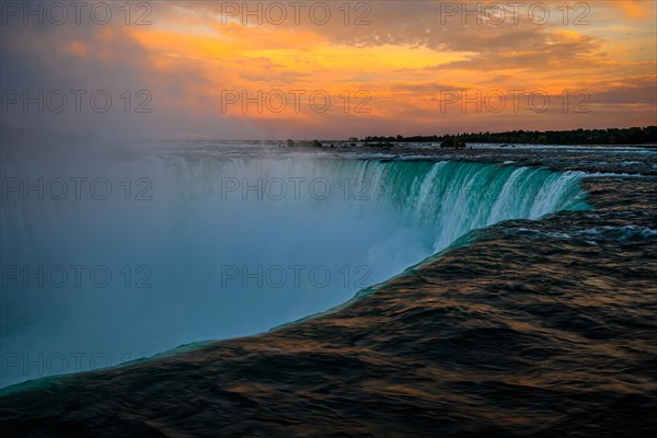 Canadian side view of Niagara Falls