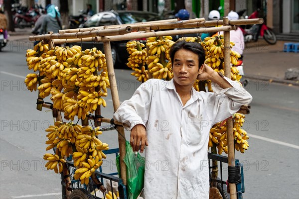 Banana seller in a street