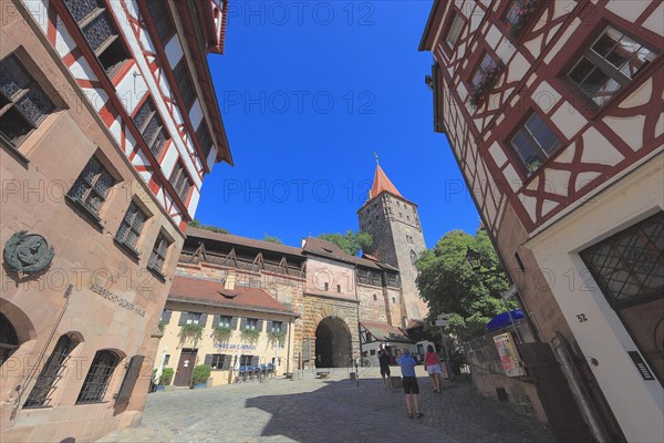 In the historic centre of Nuremberg