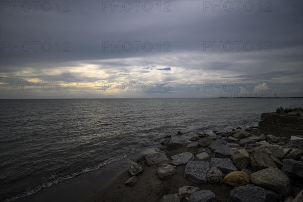 Lake Erie shore in the town of Hamburg