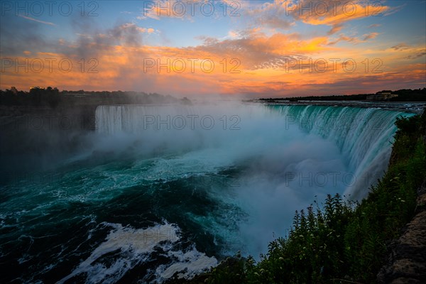 Canadian side view of Niagara Falls