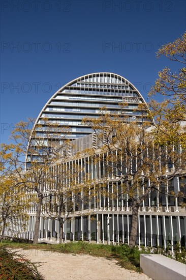 The BBVA headquarters in Madrid in Spain