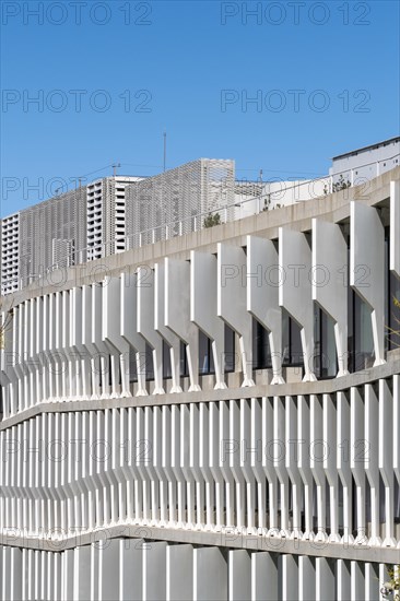 The BBVA headquarters in Madrid in Spain