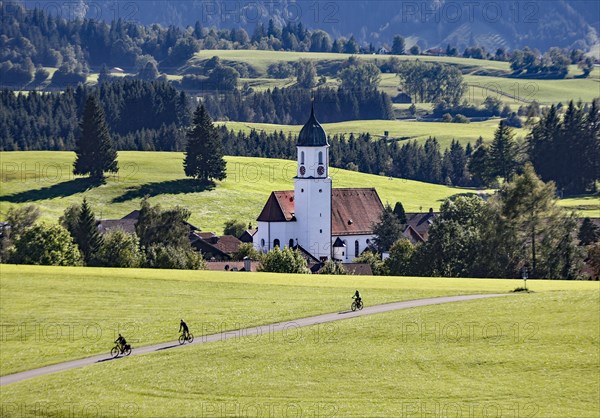 View of the church in Zell