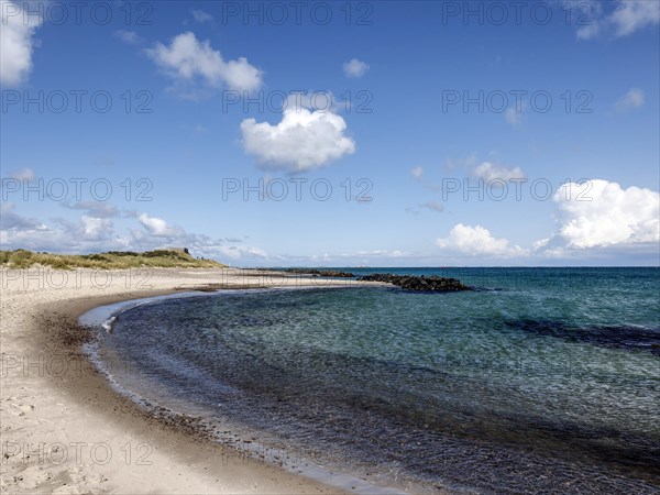 Baltic Sea beach in Skagen. Skagen is the only town in Denmark that lies on both the North Sea and the Baltic Sea