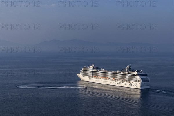 Harbour exit of the MSC Musica