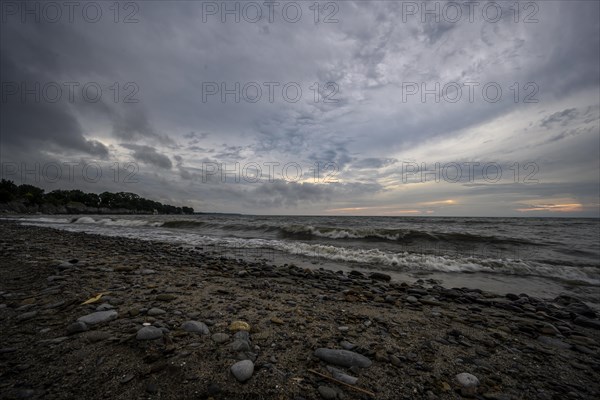 Lake Erie shore in the town of Hamburg