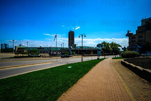 Canadian side view of Niagara Falls