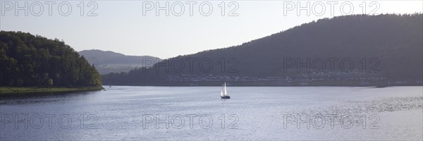 Sailing boat on the Edersee