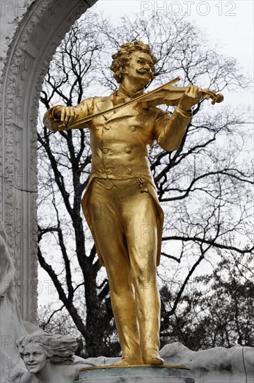 Johann Strauss monument in the Stadtpark