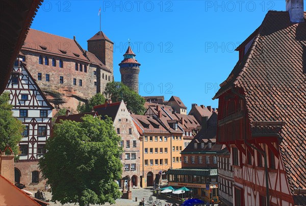 In the historic centre of Nuremberg