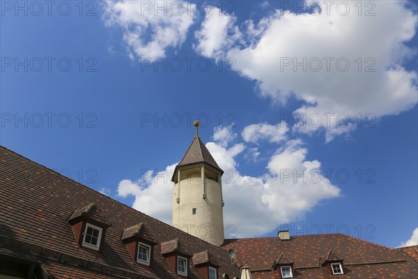 Teck Castle with hiking home of the Swabian Alb Association