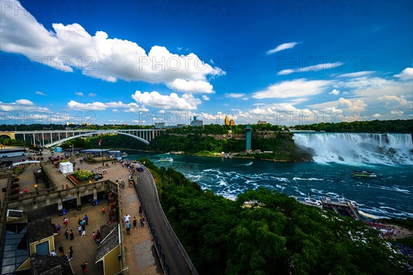 Canadian side view of Niagara Falls