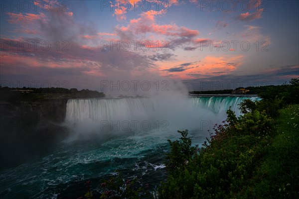 Canadian side view of Niagara Falls