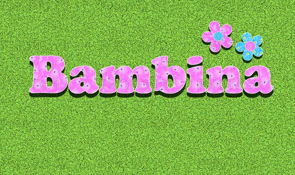 The Italian word Bambina