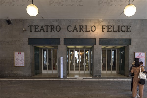 Entrances to the Teatro Carlo Felice