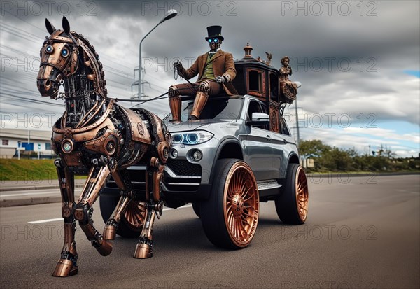 Luxury converted custom carriage from german suv as travel caravan